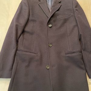 J Crew Ludlow Navy Topcoat, size 38R, men’s